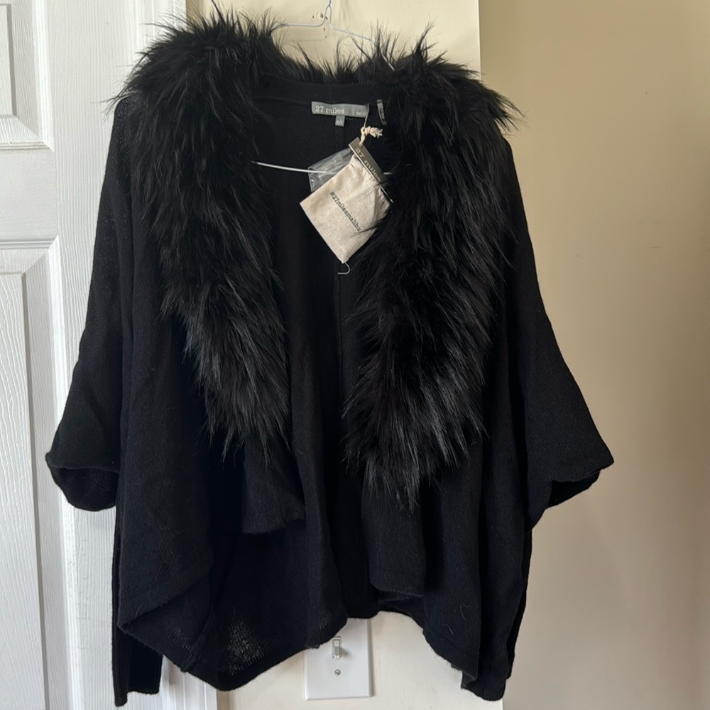 27 Miles fur and cashmere sweater